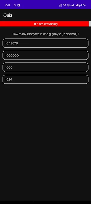 Quiz Screenshot 3