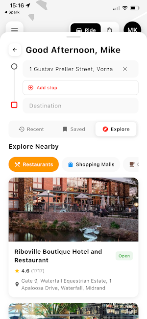 Ubii - Ride Anywhere Screenshot 2