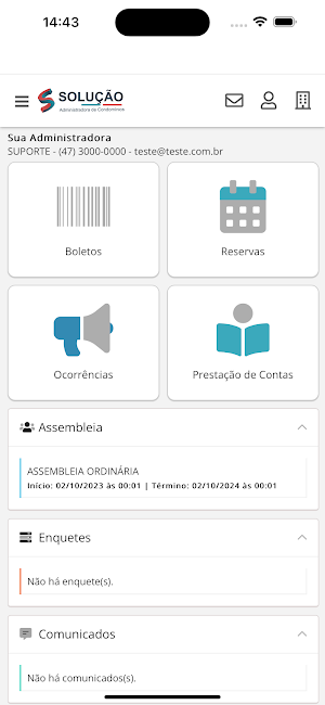 Solução Administradora Screenshot 2