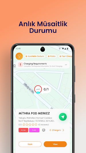 MithraPOD Araç Şarj Uygulaması Screenshot 3