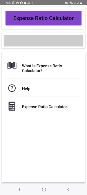 Expense Ratio Calculator Screenshot 0