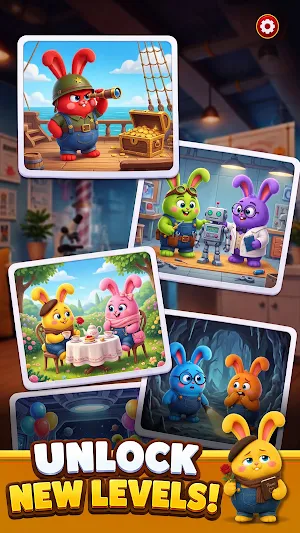 Follow Rabbits - Drop Puzzle Screenshot 3