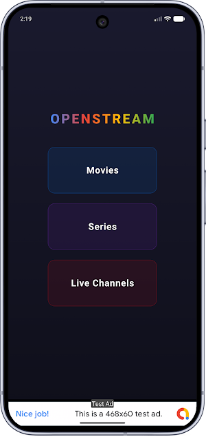 OpenStream-Media & IPTV Player Screenshot 1