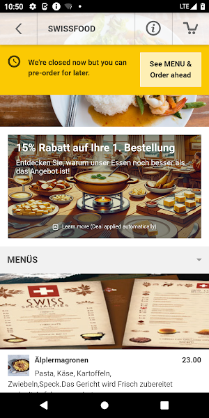 Swissfood Screenshot 2