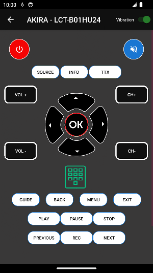 Remote for Akira Tv Screenshot 2