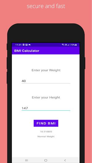 BMI Measure Screenshot 2