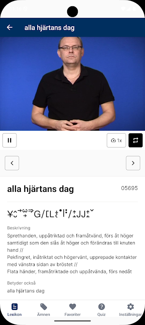 Svenskt teckenspråkslexikon Screenshot 0