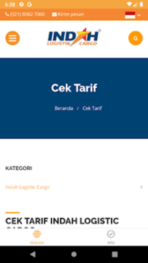 INDAH ONLINE Mobile Apps Screenshot 1