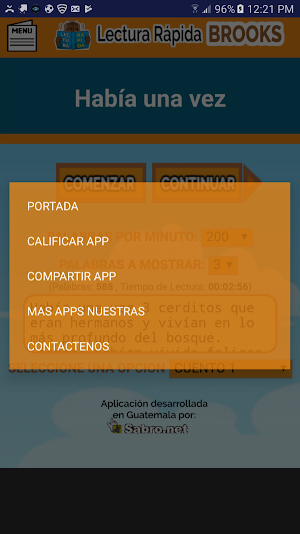 Lectura Rápida Brooks Screenshot 3