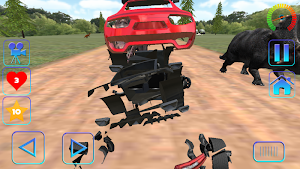 Car Racing in Dinos Screenshot 0
