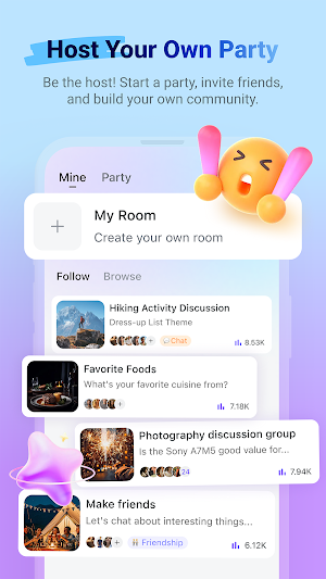 Meeso – Live & Voice Party Screenshot 1