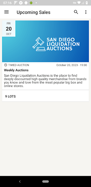 San Diego Liquidation Auctions Screenshot 0