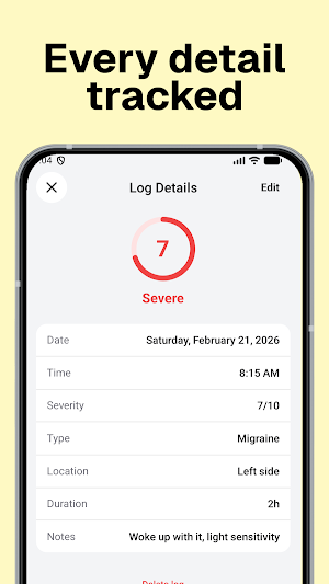 Headache & Migraine Diary Screenshot 3