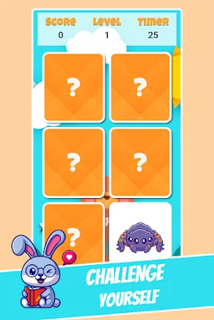 cute animals memory kids game Screenshot 3