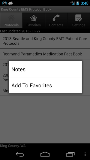 King County EMS Protocol Book Screenshot 1