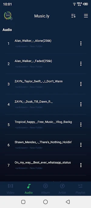 New MP3 Music Player 2020 Screenshot 1