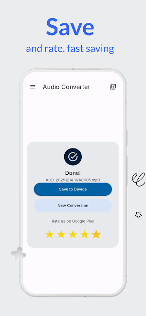 Audio Converter (M4A AAC WAV) Screenshot 3