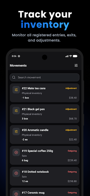 Simple Stock Control Screenshot 3