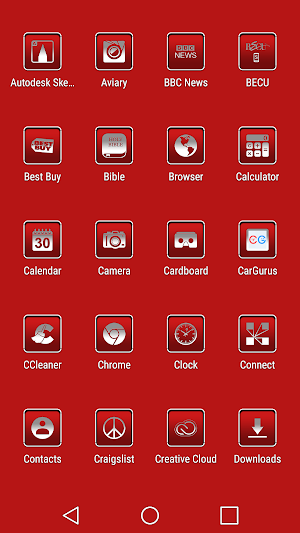 oNe1 Red - Icon Pack Screenshot 2