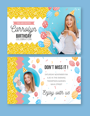 Birthday invitation maker Screenshot 2