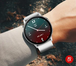Green Red Analogue Watch Face Screenshot 2