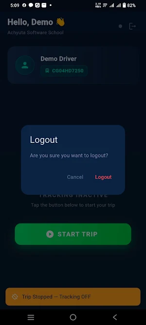 Holy Genius School Driver App Screenshot 0