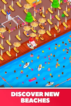 Idle Beach Tycoon : Cash Manager Simulator Screenshot 2