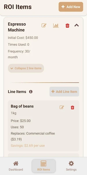 EspressoROI Screenshot 3