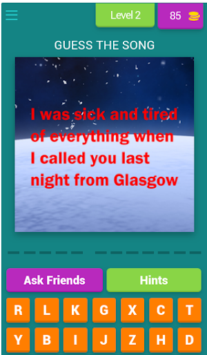 80's Lyric Quiz Screenshot 2