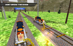Chained Trains - Impossible Tr Screenshot 2