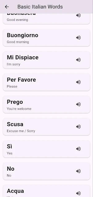 Learn Italian Screenshot 0