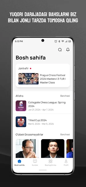 Uzchess - Shaxmat akademiya Screenshot 1