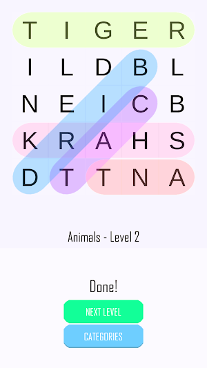 Word Search Scramble Find Out Screenshot 1
