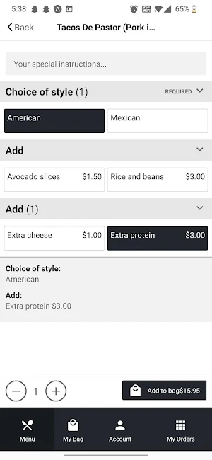 Oasis Mexican Grill Screenshot 2