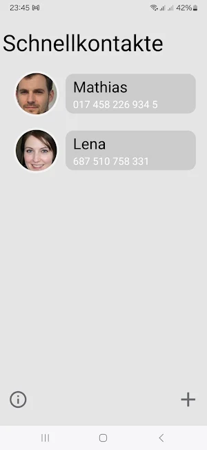 Quick Contacts Screenshot 1