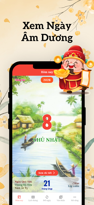 Vietnamese Lunar Calendar Screenshot 1