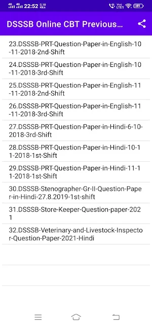 DSSSB Online CBT Previous Year screenshot 3