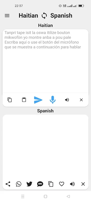 Haitian To Spanish Translator Screenshot 0