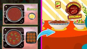 Meatballs Cooking Kitchen: Cooking Chef Story Screenshot 1