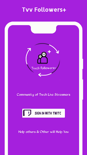 Tw Followers+ - Video & LiveStream View,Twitch Fan Screenshot 0