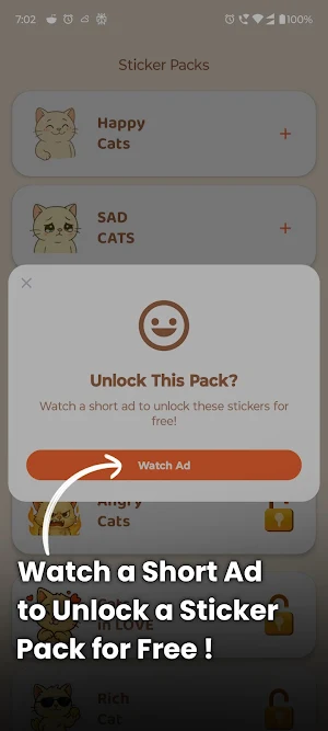 Cat Stickers by Stickerpur Screenshot 3