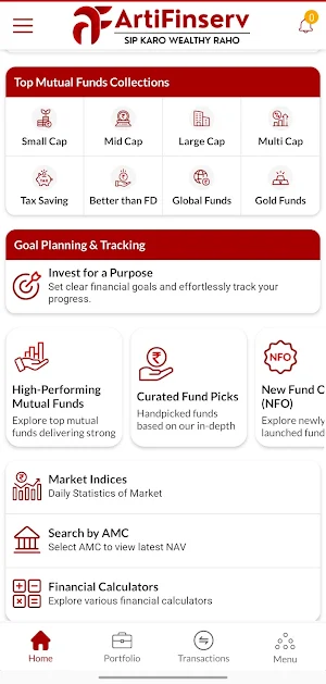 Artifinserv Screenshot 1