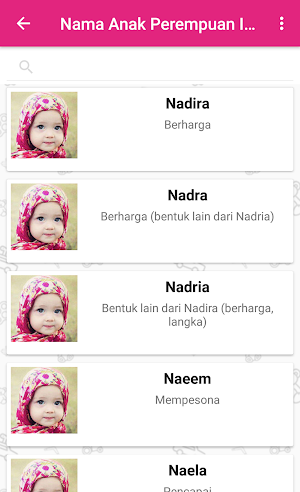 Nama Anak Perempuan Islami Screenshot 2