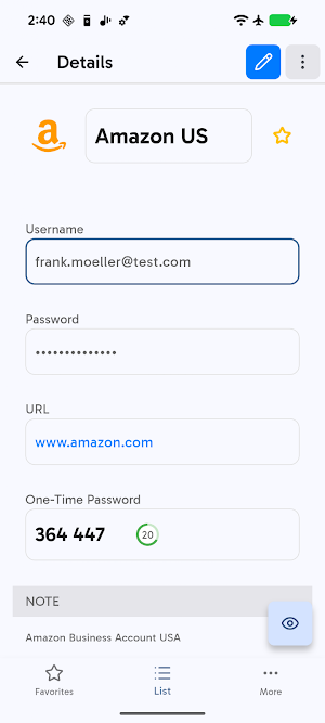 iPIN2 - Password Safe Screenshot 2