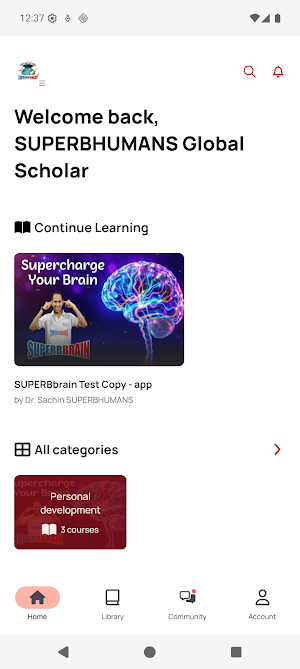 SUPERBHUMANS Global Scholar Screenshot 2