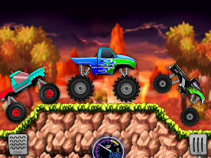 Kids Monster Truck Hill Racing Screenshot 2