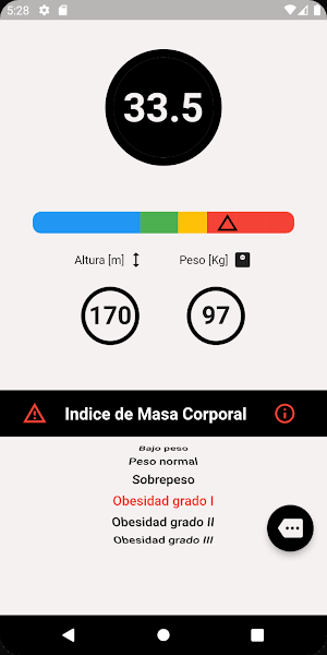IMC Calculadora Screenshot 2