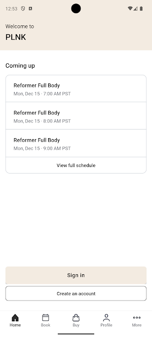 PLNK Pilates Screenshot 1