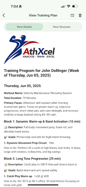 AthXCel Screenshot 3