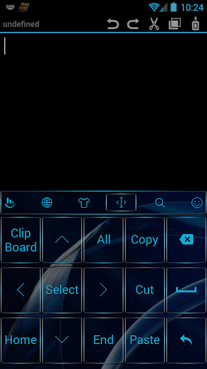 Keyboard Theme Gate Blue Screenshot 2